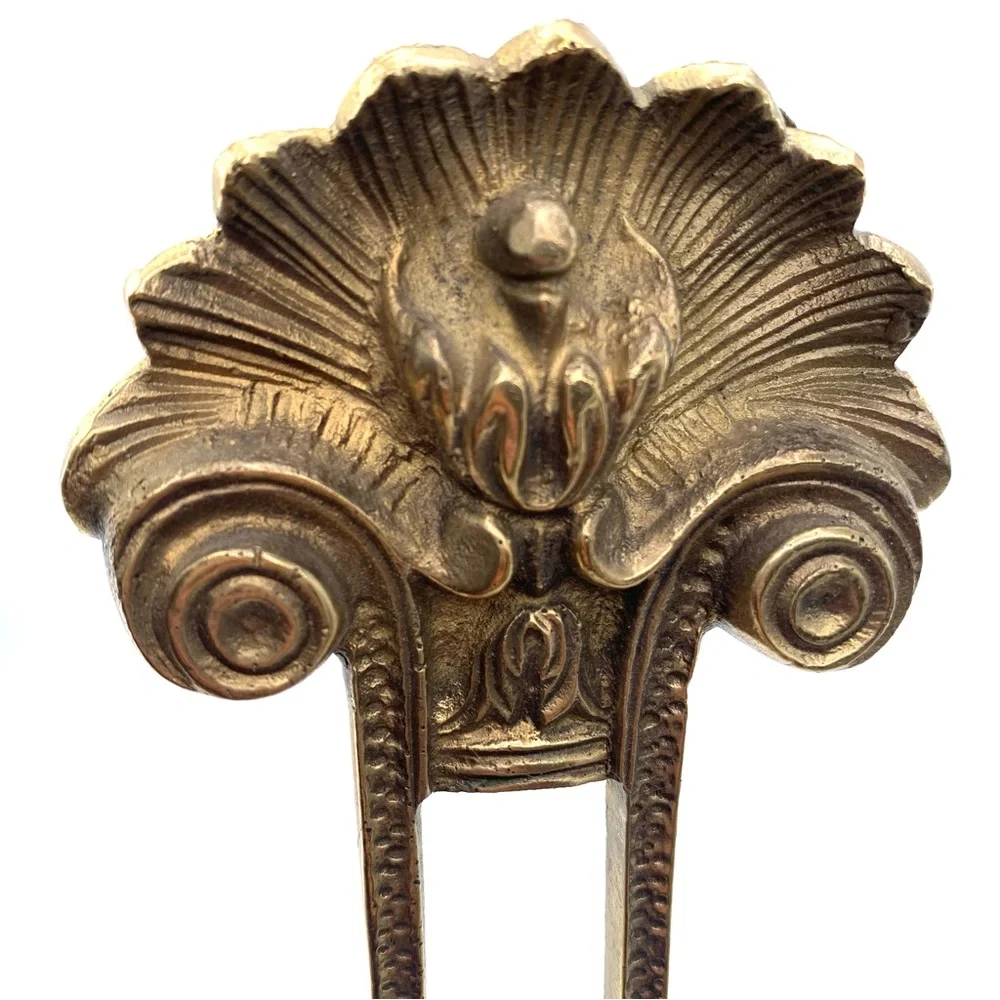 VTG Solid Brass Wall Sconce Double Arm Candle Holder Classic French Deco Style - Picture 4 of 11